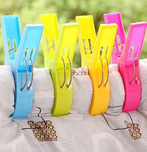 Clips pour serviettes <span class=keywords><strong>de</strong></span> <span class=keywords><strong>plage</strong></span> <span class=keywords><strong>de</strong></span> grande qualité, en plastique, pince pour couette, <span class=keywords><strong>pinces</strong></span> à linge durables, 12 pièces - Product Image 4