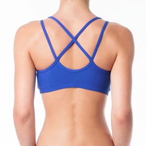 Gym Sports Fitness Women's Running Yoga Bra <b>Tops</b> Crisscross Straps Eco-Friendly Medium Support Custom Logo Crane Sports Bra - Product Image 3