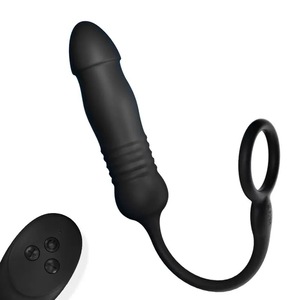 Ferngesteuerter App-gesteuerter Butt Plug mit Stoßfunktion, Prostata-Stimulator, Verzögerungsring für die Ejakulation, Analspielzeug, Analvibrator für Männer - Product Image 5