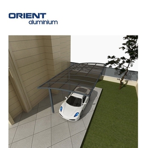 Cochera de Aluminio con Techo Arqueado para un Solo Automóvil, Cubierta de Porche Curva con Estructura de Aluminio - Product Image 6
