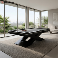 Table de billard américaine Stellarway de 7 pieds, design moderne, coussin en caoutchouc, tissu KADLUN, pour usage domestique, salle de jeux, intérieur, adulte, vente chaude