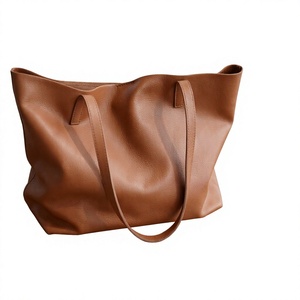 Sacs à main décontractés pour femmes de style européen en cuir véritable avec fermeture éclair, légers, antivol, résistants à l'eau et durables pour le shopping - Product Image 4