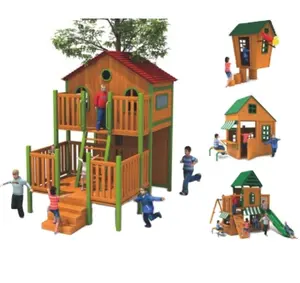 Trượt bằng gỗ sân chơi ngoài trời playsets cho trẻ em & người lớn công viên giá tốt nhất