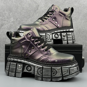 2025 Thương Hiệu Hợp Thời Trang Người Đàn Ông Của Cho Khởi Động Dày Dưới Cao Mới Thay Đổi Dần Tất Cả Các Kim Loại Phong Cách Thời Trang Cá Nhân - Product Image 4