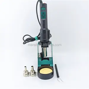 Portable handheld hot air gun soldering station, rotating wind high temperature hot air desoldering iron kit