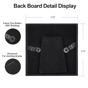 Cadre photo en bois noir sur mesure, vente en gros de cadres shadow box avec cadre intérieur détachable - Product Image 3