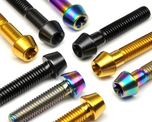 Vis en alliage de titane pour moto, vis en titane T50, vis en titane à pointe conique M10*20-80*1.25mm, accessoires pour moto - Product Image 3