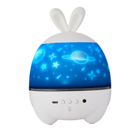 Projecteur de ciel étoilé à piles, lumière LED rotative à bouton pour chambre à coucher, chevet, chambre d'enfant, créatif et romantique