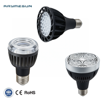 Lampe LED Par30 220V pour rails, projecteur à faisceau de 24 degrés, ampoules E27 10W 12W 30W 35W, blanc froid, neutre, chaud, décoratif