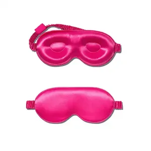 Logo privé personnalisé Masque pour les yeux profilé de sommeil 3d d'extension de cils de luxe Masque pour les yeux de sommeil de nuit rose