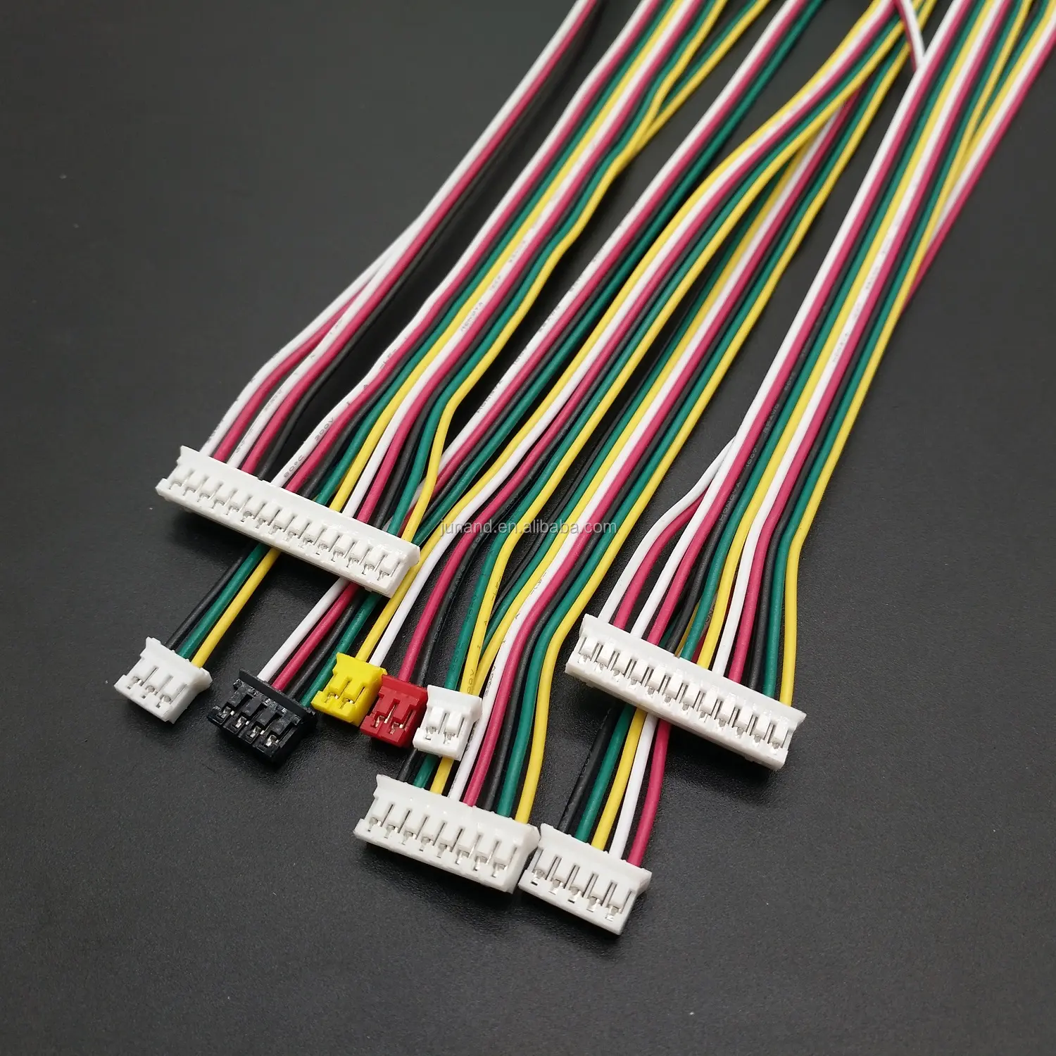 Custom OEM JST 2 3 4 5 6 7 8 9 10 pin male female connector electrical wires 1.5mm pitch wire cable assembly wiring harness