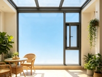 Ventanas de Aluminio Personalizadas, Ahorro de Energía, Vidrio Bajo Emisivo, Ventana Abatible Hacia Afuera, Ventana de Doble Acristalamiento para Casa