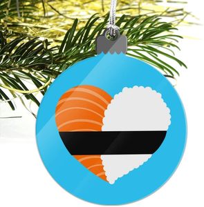 Nhật Bản Cá hồi Sushi và gạo tim Acrylic Cây giáng sinh kỳ nghỉ trang trí đồ họa và nhiều hơn nữa kệ trưng bày - Product Image 1