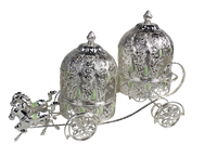 Corbeille à fruits secs antique en argent allemand, motif cheval, style Gharry, pour panier de mariage