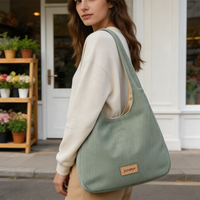 Sac de shopping personnalisé en velours côtelé doux, grande capacité, pour les voyages en plein air, la plage, les courses, sac fourre-tout portable et robuste