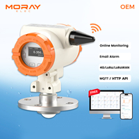 Moray ME6001R Indicateur de niveau d'huile personnalisé 4G NB-IOT MQTT avec écran OLED, capteur de niveau d'eau sans fil à radar haute précision