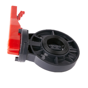 Thiết Kế Mới Chất Lượng Cao Màu Đỏ Xử Lý <span class=keywords><strong>PVC</strong></span> Van Bướm - Product Image 3