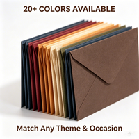 Enveloppe en papier kraft A3 A4 C5, enveloppe de poche recyclable pour affaires et cadeaux