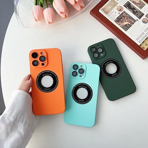 Funda magnética de teléfono para PC, carcasa de lujo con agujero de logotipo para <span class=keywords><strong>iPhone</strong></span> 14 Plus, <span class=keywords><strong>12</strong></span>, 13, 14 Pro Max, novedad de <span class=keywords><strong>2023</strong></span> - Product Image 4