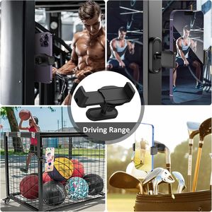 Custom Logo Sublimation Magnetic Phone Holder Stand for Gym Golf Bag Buggy <b>Desk</b> Desktop <b>Wall</b> Mount Adjustable 360 Degree - Product Image 3