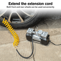 Pompe à air de voiture à double cylindre, nouveau style, compresseur d'air portable, gonfleur de pneus 12V 150 PSI