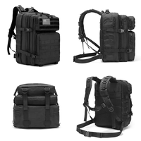 Mochila Táctica de Asalto de 45L de Camuflaje para Hombre, Impermeable 900D con Sistema Molle, Bolsa de Gimnasio Deportiva en Varios Colores