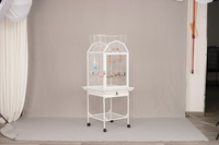 Matériau en fer fin maison forte oiseau extérieur cage à perroquet maison d'oiseau en acier inoxydable cage à oiseaux cage pour animaux de compagnie résistant à la rouille