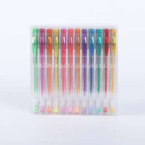 Longorgeous haute capacité <span class=keywords><strong>48</strong></span> couleurs artiste métal paillettes <span class=keywords><strong>Gel</strong></span> encre stylo ensemble aquarelle stylo avec boîte en PVC - Product Image 2