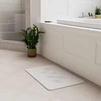 Tapis de sol en pierre solide FIGOO - Pierre de diatomée antidérapante à forte adsorption pour côté de baignoire et lavabo OEM ODM