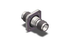 Adaptador ZCOM 2.4(<span class=keywords><strong>F</strong></span>)-2.4(<span class=keywords><strong>F</strong></span>) Hembra a Hembra de 2.4 Pulgadas con Brida de 4 Orificios, Bajo VSWR, Baja Pérdida de Inserción, Conector Coaxial RF de CC-50GHz - Product Image 2