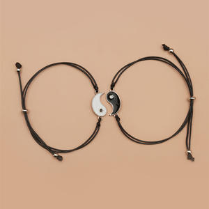 Bracelets d'amitié équilibre des huit trigrammes Yin et Yang, philosophie classique chinoise du Taoïsme, pour les meilleurs amis - Product Image 4