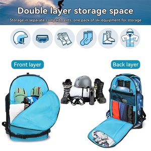 Großer Wasserdichter 900D Ski-Rucksack Snowboard-Tragetasche mit Skigurten & Hüftgurt Individuelles Logo OEM - Product Image 3
