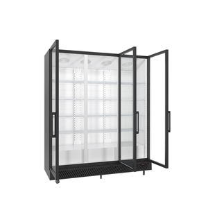 Congélateur <span class=keywords><strong>vertical</strong></span> à 3 portes vitrées 1500L -22°C ° Réfrigérateur commercial à ventilateur pour produits surgelés avec éclairage LED certifié CE - Product Image 3