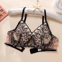 Bra dan Celana Dalam Wanita dengan Tali Lepas Pasang, Lingerie Renda Seksi, Bra Kawat dengan Jaring, G-String Thong untuk Wanita, Set Celana Dalam