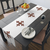 Vente chaude, chemin de table personnalisé avec nœud de chaise, design éthiopien, pour la décoration de fête de mariage Habesha