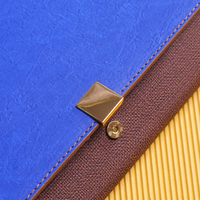 Carnet à feuilles mobiles en cuir PU A5 avec boucle magnétique en métal, multicolores, pour le bureau, logo personnalisé, 100 feuilles