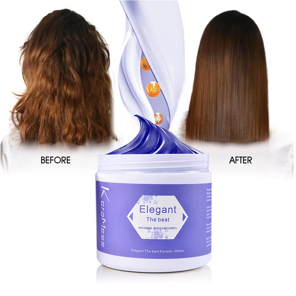 Top Sale Professional No formaldehyde No Harmful Hair Relaxer Organic keratin treatment For Resistant Hair