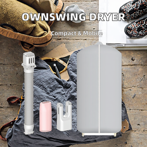 Séchoir à linge électrique semi-automatique portable à séchage rapide, cintre économe en énergie, pour la maison et les voyages - Product Image 2