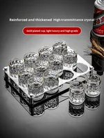 Ensemble de verres à bière en cristal 2025, luxe, maison, bar personnel, KTV, commercial, petite taille, design minimaliste