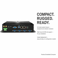 Computadora Industrial Integrada Sin Ventilador YCT, 6 Puertos COM RS232 RS422 RS485, 2 Puertos Gigabit LAN para Inspección por Visión Artificial y Automatización