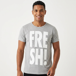 T-shirt unisexe à manches courtes en jersey polyester/coton, col rond, style militaire, uni, respirant, écologique, coupe classique, 180g - Product Image 1