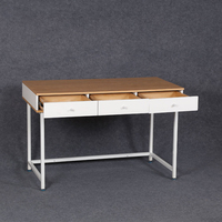 Bureau de direction moderne et simple à une place, mobilier de bureau pour PDG, mobilier de bureau pour employés avec panneau en bois, idéal pour le salon