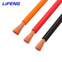Kabel Tegangan Tinggi EV XLPE EVR-125 1500VDC 2.5-70mm Tanpa Pelindung Tembaga Bebas Oksigen 125C Standar ISO19642 IP65 Listrik