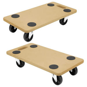 Maintient solidement 220 livres | Le chariot à dalles glisse sur les tapis et le bois dur sans endommager les sols | Aucun assemblage requis - Product Image 1