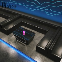 Mobilier de bar pour bistrots, KTV, restaurants, boîtes de nuit : banquettes rondes en cuir, tables basses et chaises