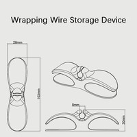 Accessoires de gestion des câbles de cuisine de haute qualité pour la maison – Organisateur de câbles et clips en silicone pour appareils électroménagers