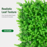 Mur végétal artificiel avec panneaux de feuillage vert feuille de Milan pour jardin, magasin, cour, centre commercial, aménagement paysager, décoration murale intérieure et extérieure