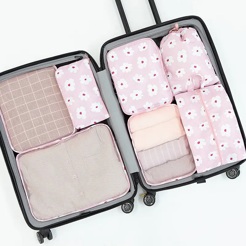 Best Sell Luggage Packing Cubes Organizer toiletry bag 22 Inch Suitcase Collect Clothes folding Travel Duffle Bags