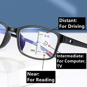 <span class=keywords><strong>Lunettes</strong></span> progressives selon la prescription dames homme flexible petit cadre TR90 bas <span class=keywords><strong>prix</strong></span> bleu lentille force + 1.50 + 2.00 - Product Image 3