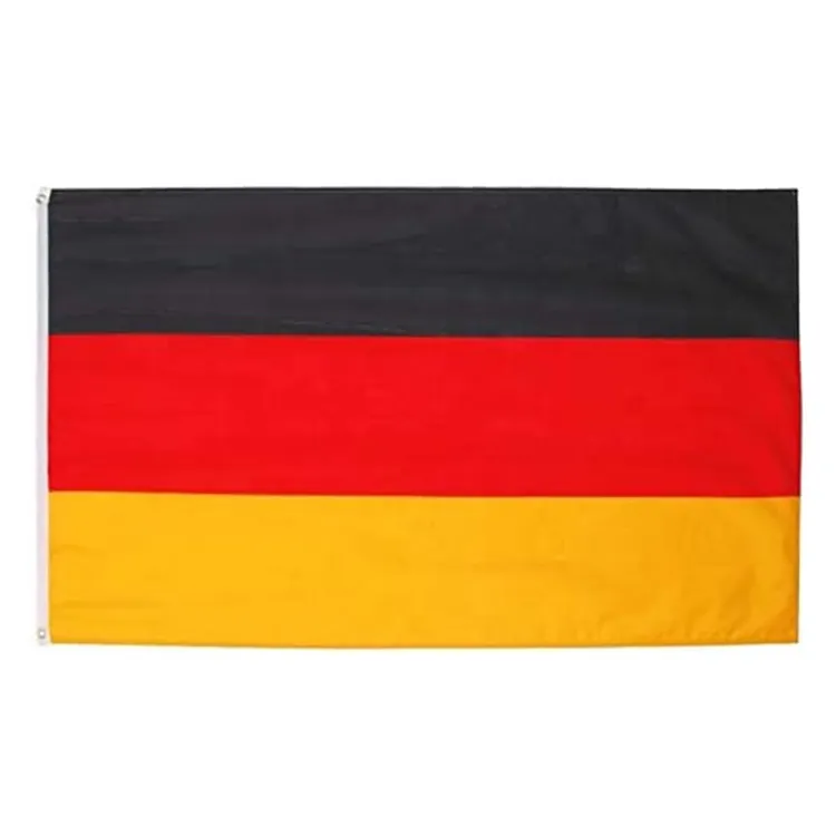 Bannière de drapeau allemand 3x5 pieds, décorations de Football personnalisées, drapeaux allemands sans décoloration